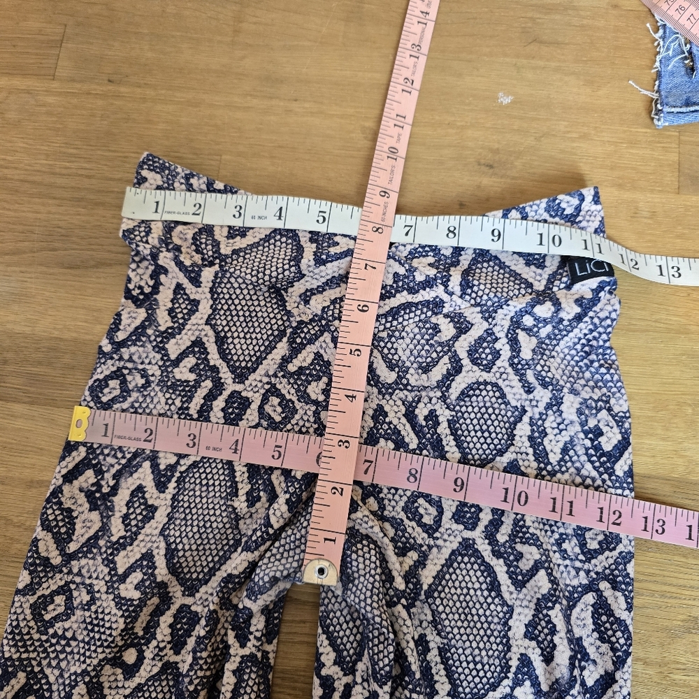 🔴 3/$30 Lici Python S Snake Reptile V-Cut Scrunch Legging S - Picture 9 of 13